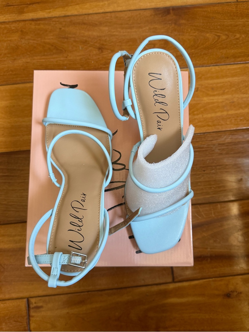Wild Pair Pastel Blue Strappy Heels